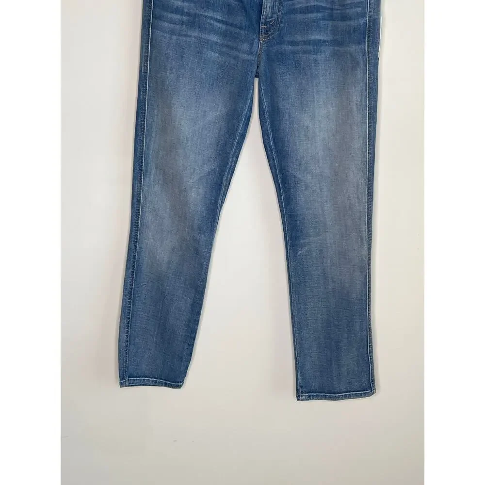 Mother The Rascal Mid Rise Denim Crop Jeans Tickle Fights & Barbeques 26 NWT